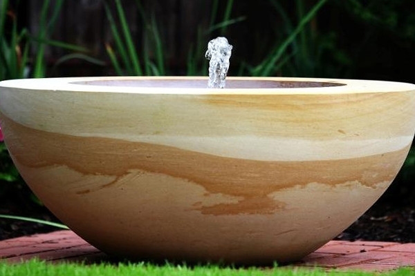 Modern and classic fountains by natural stone